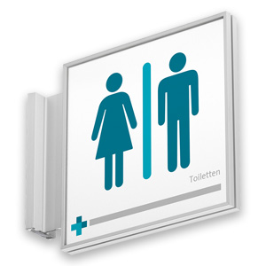 Aluminium Fahnenschild in individuellen Größen und Farben von werbeland aus Wildeshausen