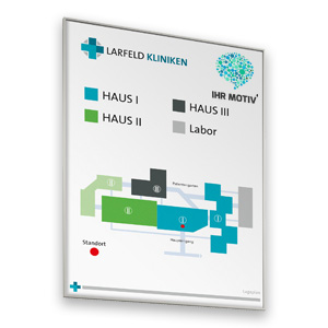 Aluminium Infoschild zur Wandmontage von werbeland aus Wildeshausen